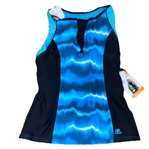 Zeroxposur Pacific Small Scuba Tankini Athletic Top Only 4-Way Stretch Swimsuit
